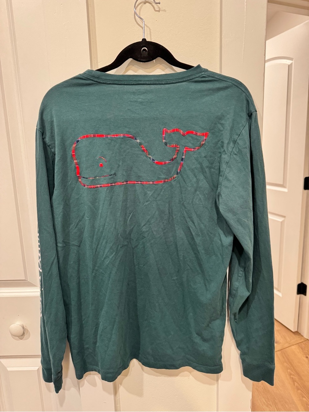 Vineyard Vines Teal Long-Sleeve Whale Graphic Shirt